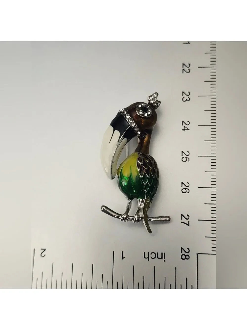 Southern yellow-billed hornbill Brooch Or Zazu From Lion King BRO